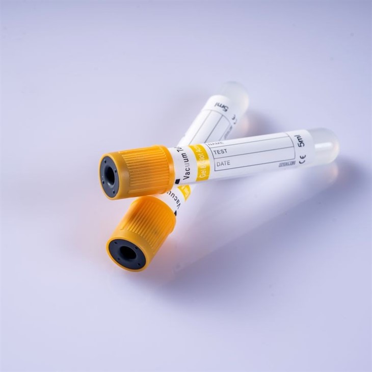 Vacuum Blood Colletion Tube Gel & Clot Activator Yellow Cap